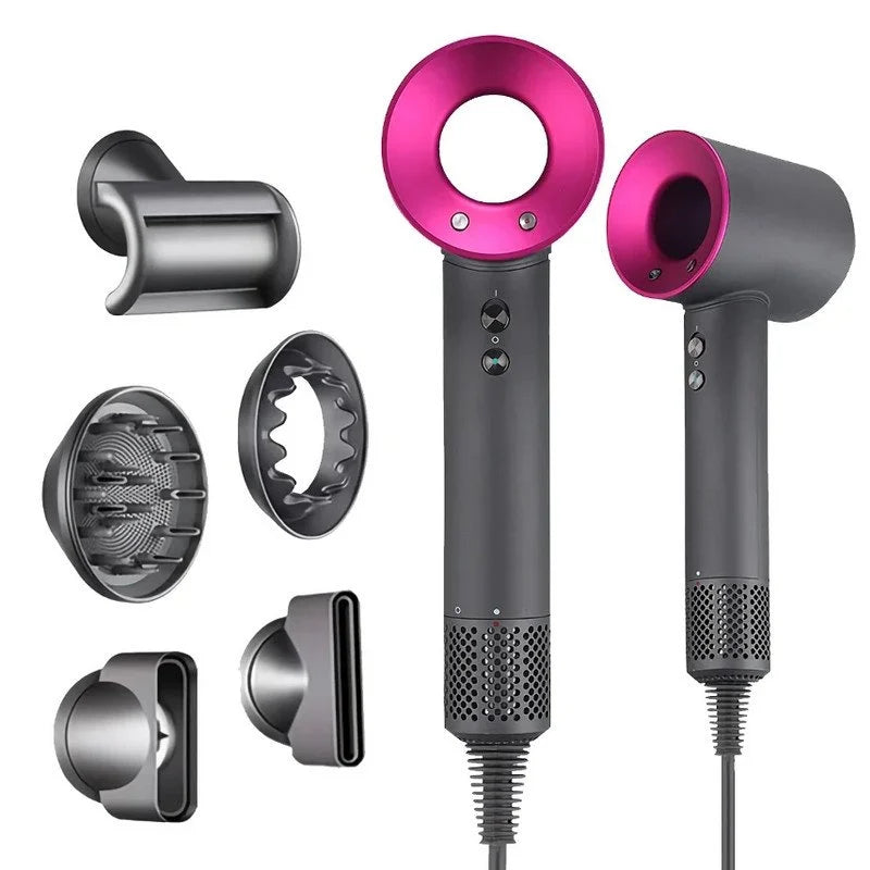 Secador de Pelo Profesional sin Aspas | Tecnología Iónica y Accesorios Magnéticos