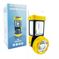 Linterna Solar 2 en 1 HW-1277 – Farol de Camping y Foco Frontal Recargable, Diseño Multifuncional