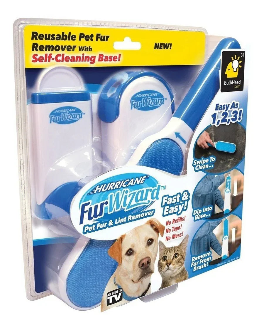 Cepillo Quita Pelos Autolimpiable para Mascotas | Rodillo Reutilizable de Doble Cara