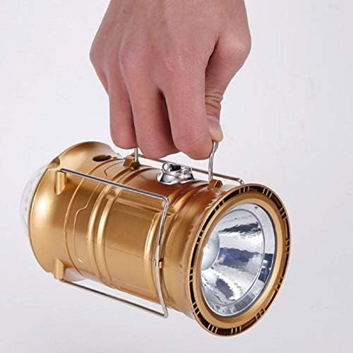 Linterna de Camping LED Recargable con Control de Voz y Bola de Cristal Multicolor