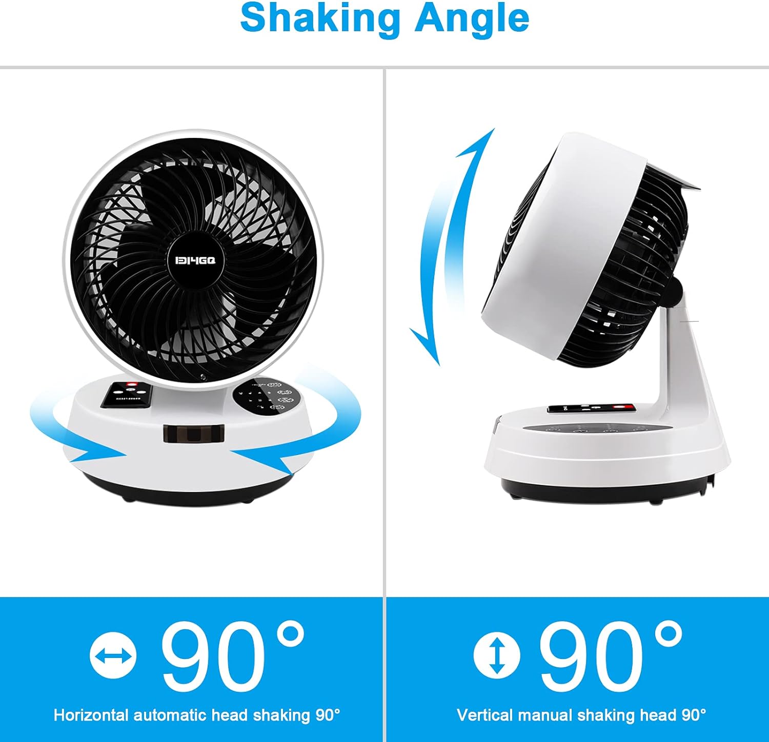 Ventilador Turbo de Mesa Silencioso | Circulador de Aire 3D con Mando a Distancia