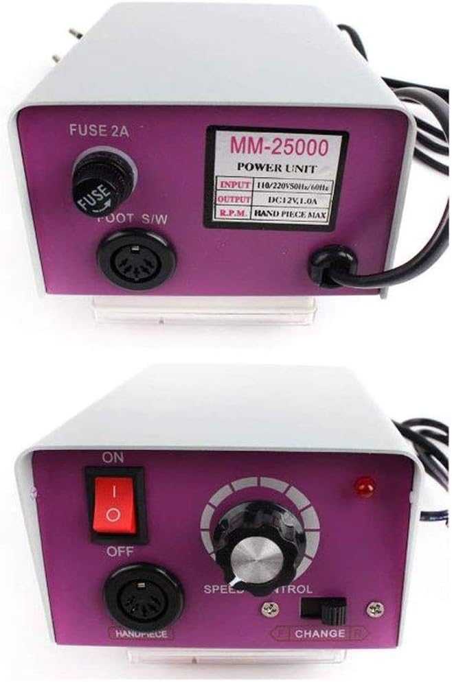 Set Eléctrico de Manicura y Pedicura 30.000 RPM | Torno Profesional con Brocas, Lima y Pulidor