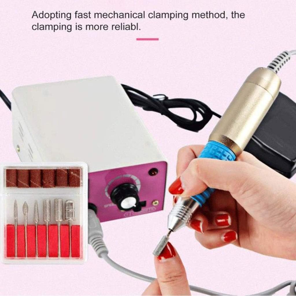 Set Eléctrico de Manicura y Pedicura 30.000 RPM | Torno Profesional con Brocas, Lima y Pulidor