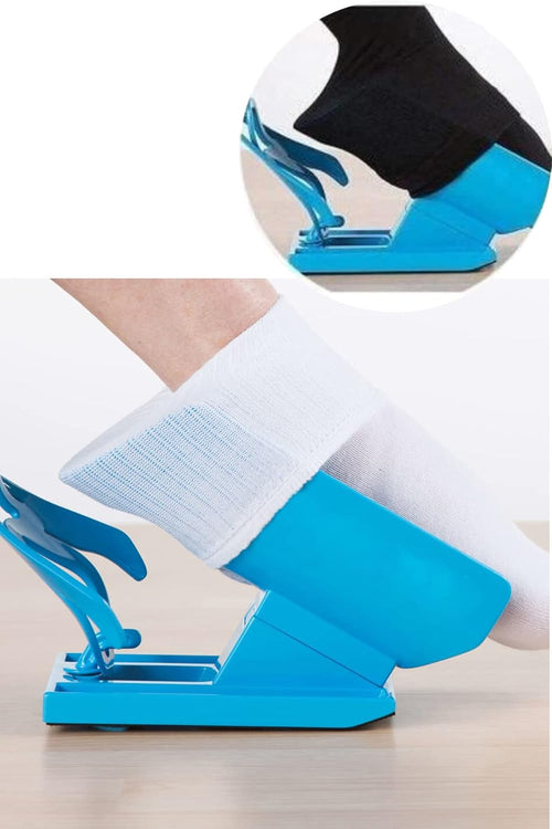 Asistente para Poner y Quitar Calcetines con Mango Largo y Calzador Incorporado