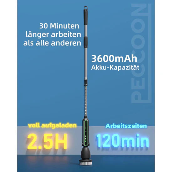 Cepillo de Limpieza Eléctrico 7 en 1 con Mango Extensible y Batería de 3600?mAh