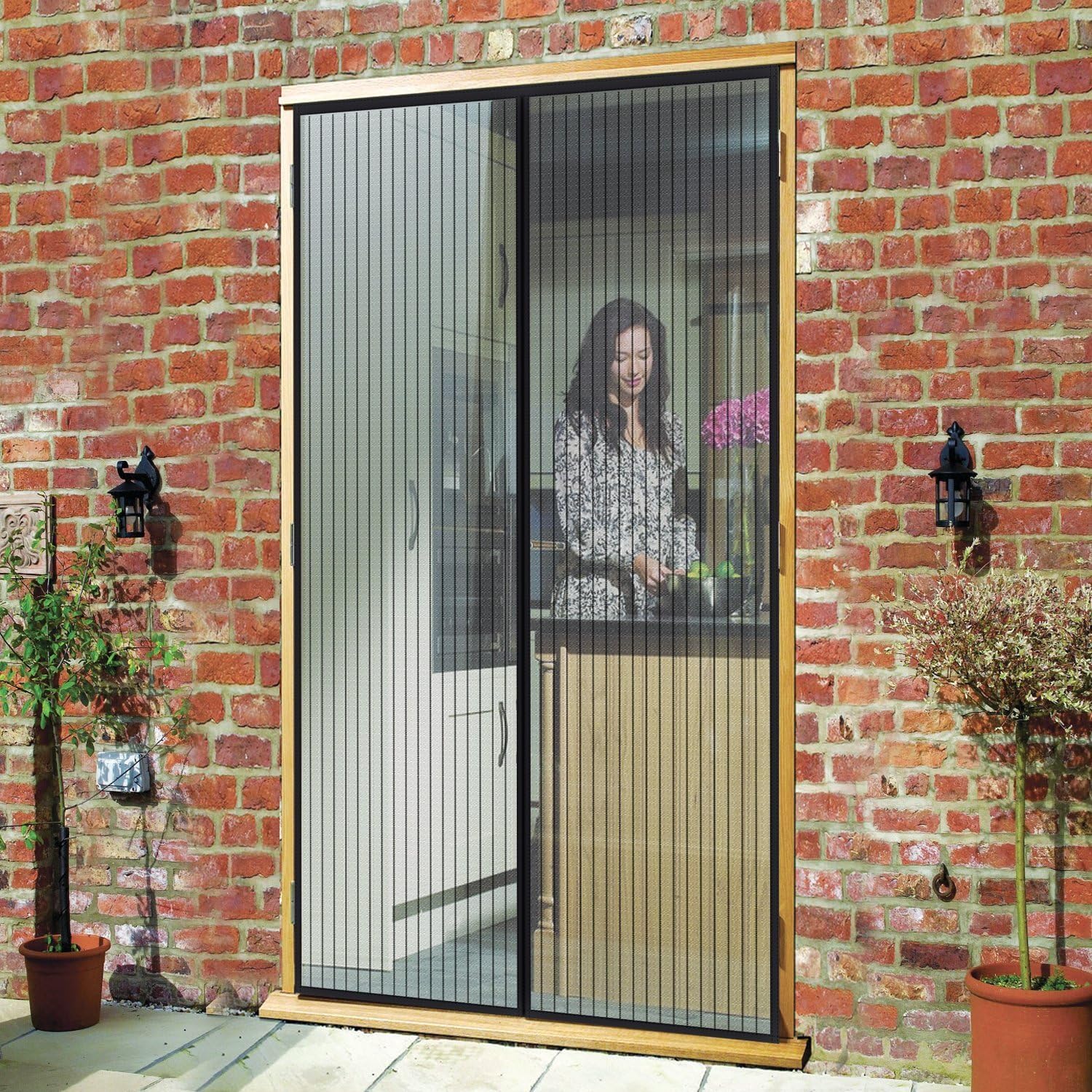 Cortina Magnética Antimosquitos | Mosquitera Reforzada para Puertas con Cierre Automático