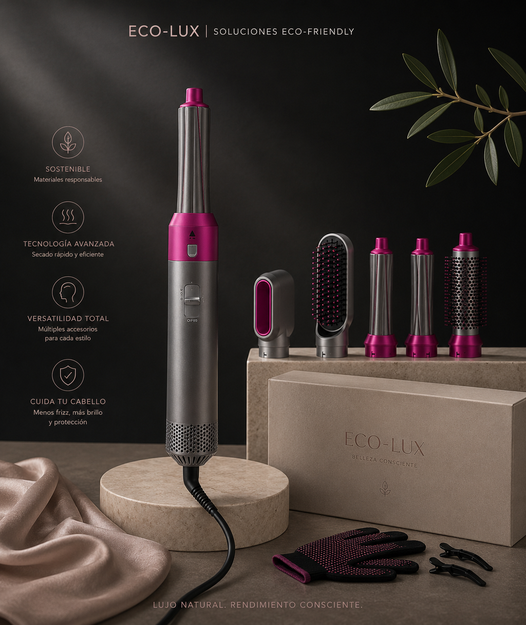 Revolution Hair 5 en 1 | Moldeador, Secador y Rizador Multifunción Profesional