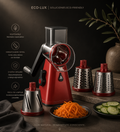 Rallador Rotativo Multifuncional | 3 Cuchillas de Acero Inoxidable y Diseño Seguro